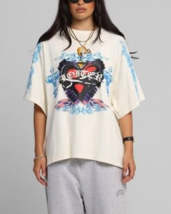 Loiter Hearts T-Shirt Off White