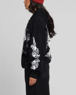 Loiter Hearts Zip Hoodie Black 15 Loiter Hearts Zip Hoodie Black -Culture Kings Shop 02053208 YB001 womens 0060