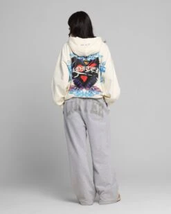 Loiter Hearts Zip Hoodie Off White -Culture Kings Shop 02053208 YO007 womens 0040