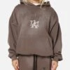 The Anti Order Post Season Boxy Hoodie Sunfade Brown