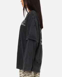 Mitchell & Ness Las Vegas Raiders Chromed Mock Long Sleeve T-Shirt Faded Black 15 Mitchell & Ness Las Vegas Raiders Chromed Mock Long Sleeve T-Shirt Faded Black -Culture Kings Shop 02053299 YB554 womens 0060