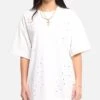 XXIII Distressed T-Shirt White -Culture Kings Shop 02053325 YW100 womens 0010