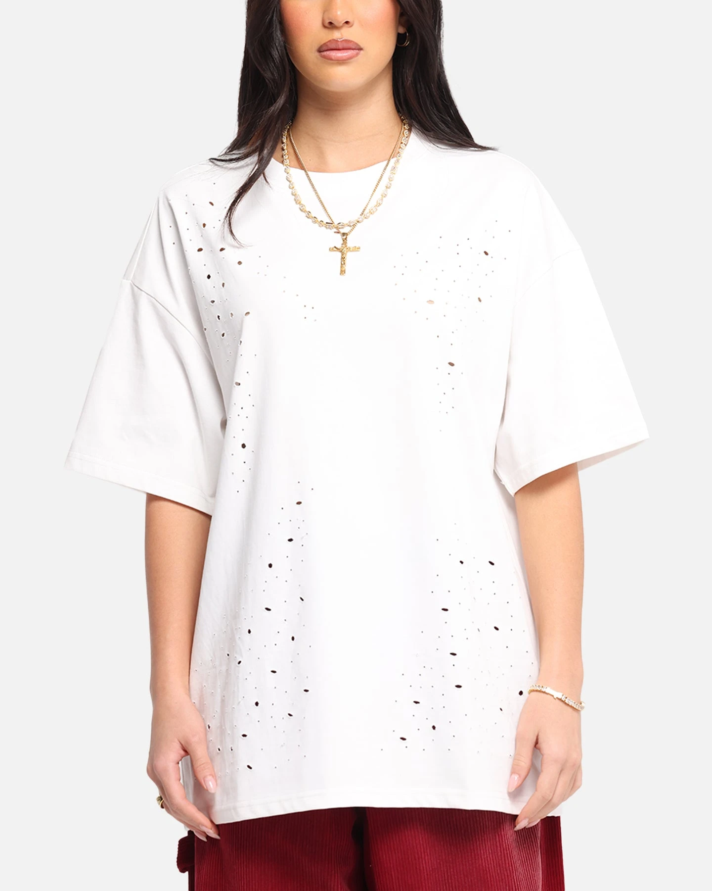 XXIII Distressed T-Shirt White 3 XXIII Distressed T-Shirt White