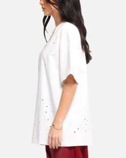 XXIII Distressed T-Shirt White 13 XXIII Distressed T-Shirt White -Culture Kings Shop 02053325 YW100 womens 0050