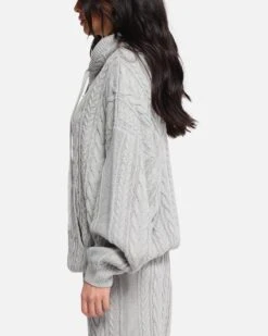 XXIII Lakes Knitted Hoodie Grey -Culture Kings Shop 02053401 YQ001 womens 0050