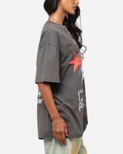 Culture Kings X WWE CM Punk Heavyweight T-Shirt Black Wash -Culture Kings Shop 02053454 YB295 womens 00050