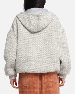 XXIII Boucle Tweed Zip Hoodie Grey Marle -Culture Kings Shop 02053661 YQ163 womens 0030