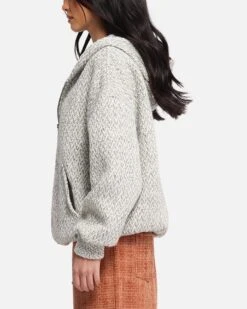 XXIII Boucle Tweed Zip Hoodie Grey Marle -Culture Kings Shop 02053661 YQ163 womens 0050