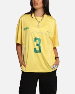 Carre Trainer T-Shirt Yellow/Green 16 Carre Trainer T-Shirt Yellow/Green -Culture Kings Shop 02053804 YY016 womens 0070