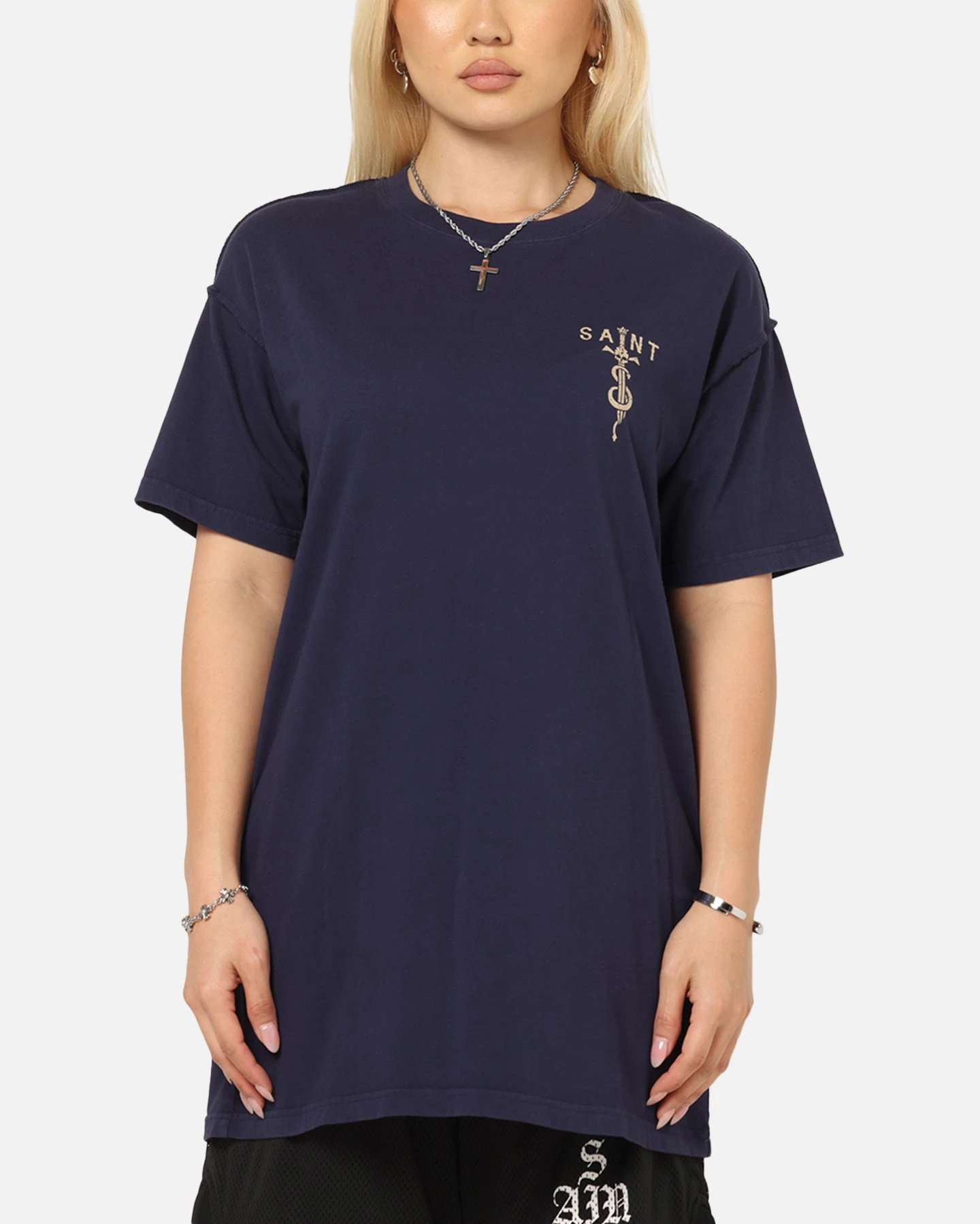 Saint Morta Daggers Lafayette T-Shirt Indigo 4 Saint Morta Daggers Lafayette T-Shirt Indigo - Image 2
