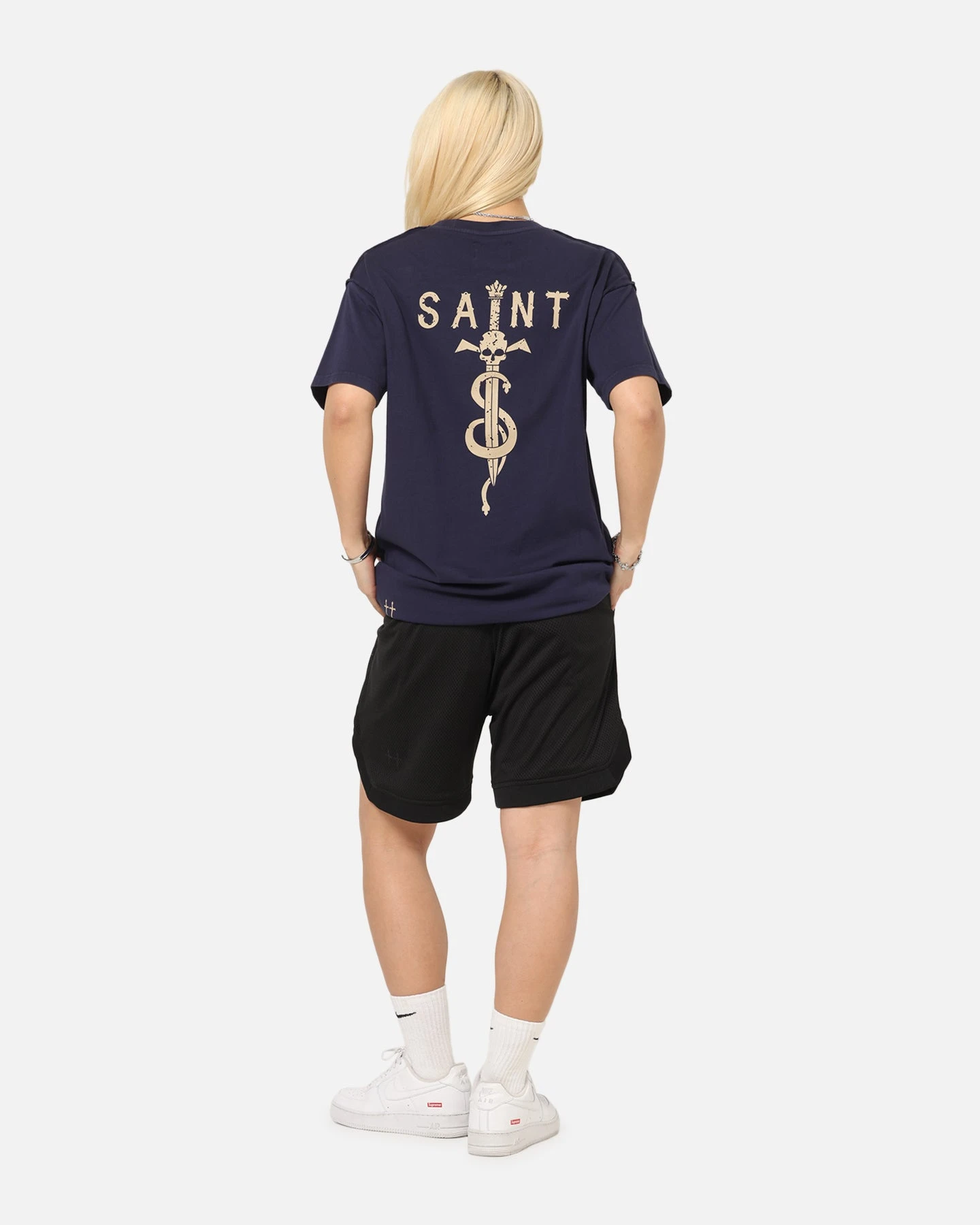 Saint Morta Daggers Lafayette T-Shirt Indigo 5 Saint Morta Daggers Lafayette T-Shirt Indigo - Image 3