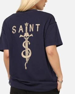 Saint Morta Daggers Lafayette T-Shirt Indigo 16 Saint Morta Daggers Lafayette T-Shirt Indigo -Culture Kings Shop 02054125 YI001 womens 0070