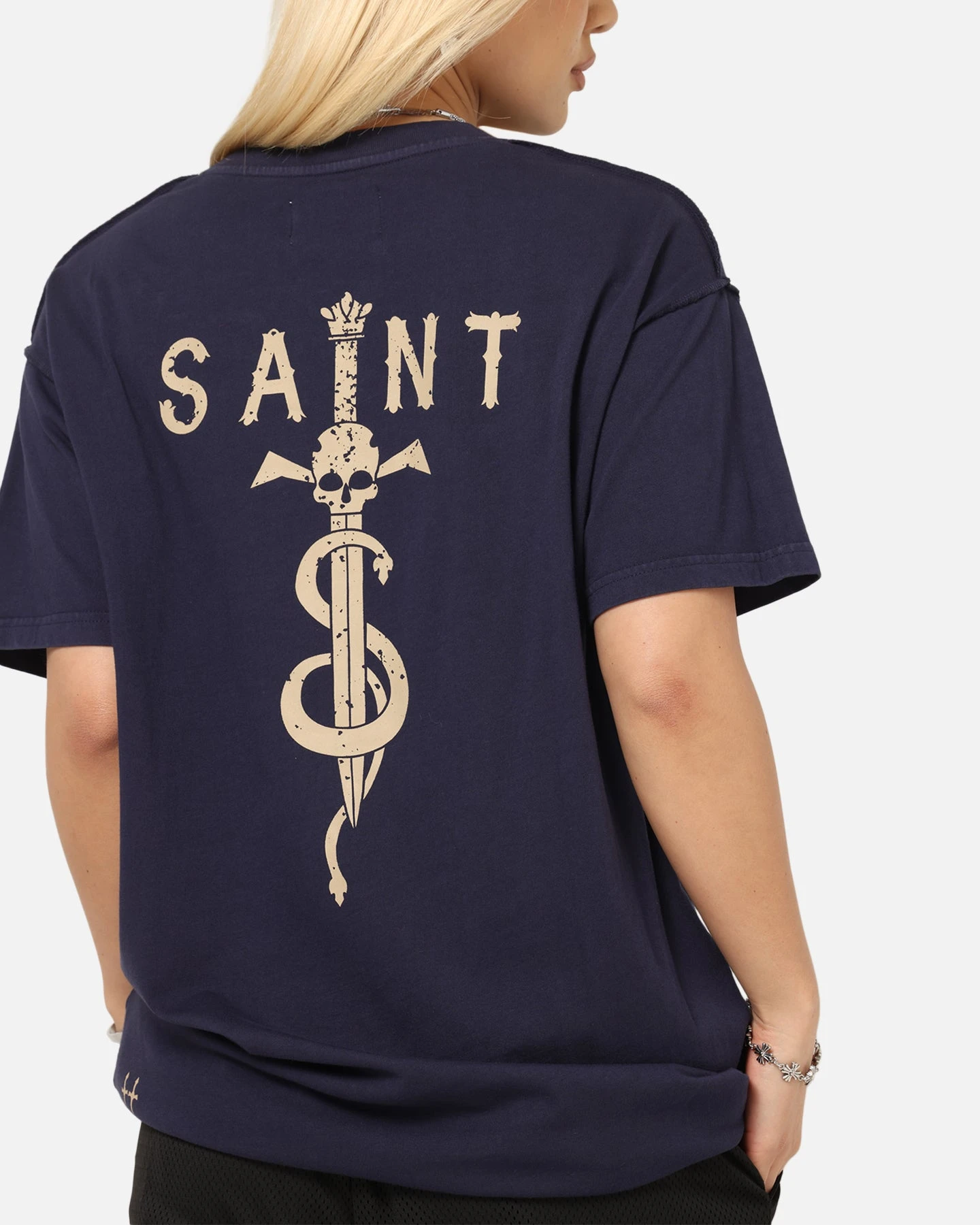 Saint Morta Daggers Lafayette T-Shirt Indigo 9 Saint Morta Daggers Lafayette T-Shirt Indigo - Image 7