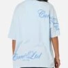 Carre Side Script Oversized T-Shirt Baby Blue -Culture Kings Shop 02054131 YB393 womens 0010