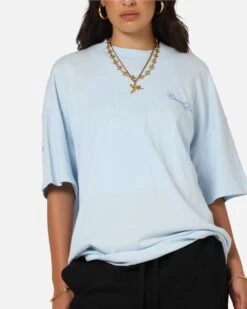Carre Side Script Oversized T-Shirt Baby Blue -Culture Kings Shop 02054131 YB393 womens 0080