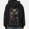 Saint Morta Kingdomcome Boxy Zip Hoodie Black -Culture Kings Shop 02054135 YB001 womens 0010