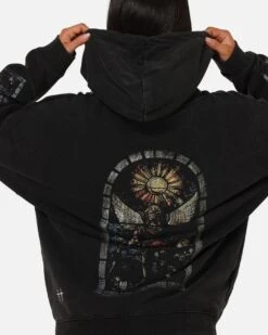 Saint Morta Kingdomcome Boxy Zip Hoodie Black -Culture Kings Shop 02054135 YB001 womens 0070