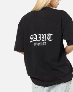 Saint Morta Kingdomcome T-Shirt Vintage Black -Culture Kings Shop 02054142 YV009 womens 0080
