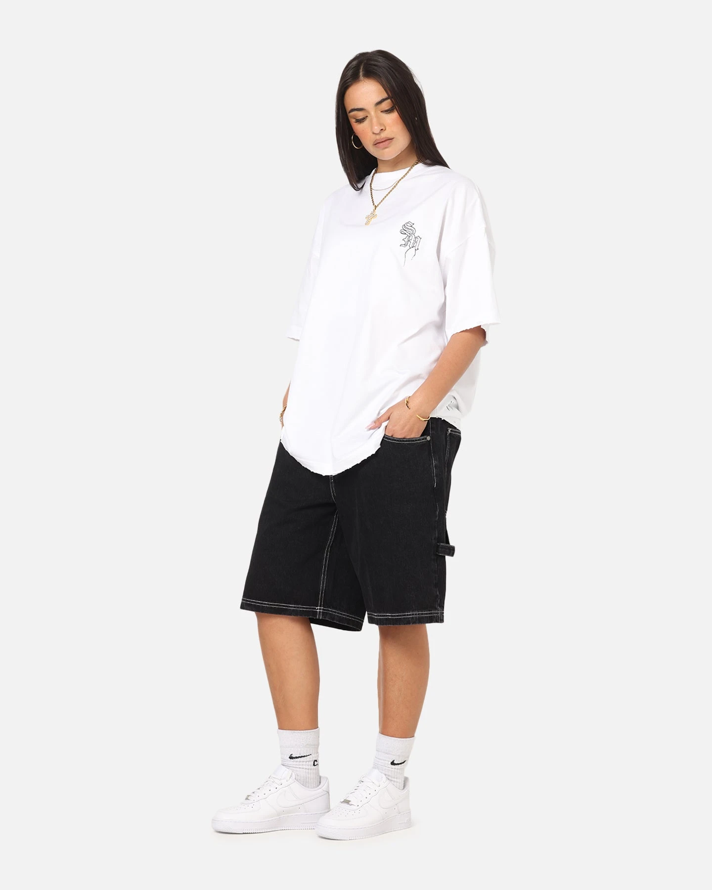 Saint Morta Fray Boxy T-Shirt White 4 Saint Morta Fray Boxy T-Shirt White - Image 2