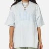 Carre Con Star Oversized T-Shirt Baby Blue