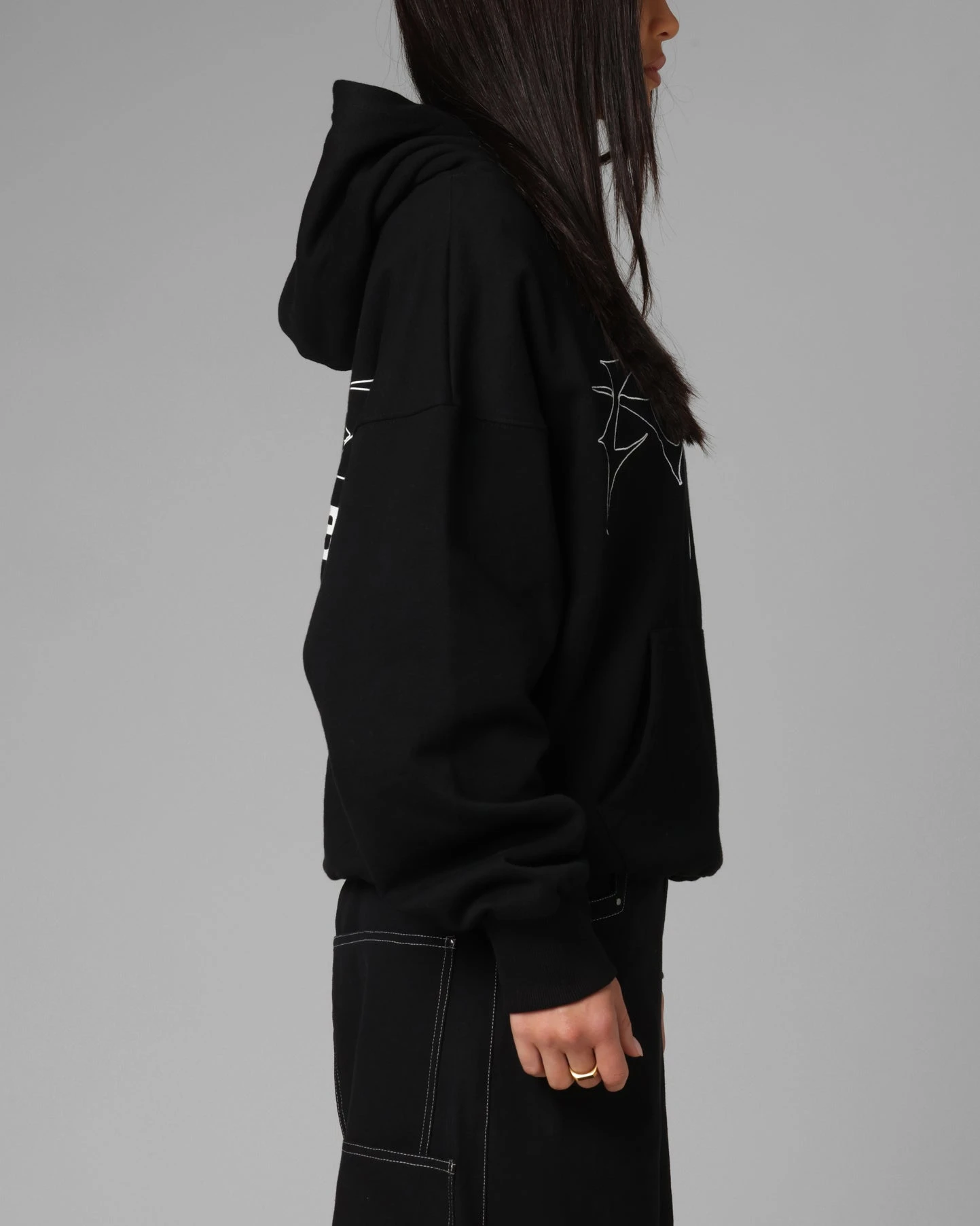 Loiter Opaque Premium Hoodie Black 7 Loiter Opaque Premium Hoodie Black - Image 5