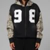 Loiter Cosmos Zip Hoodie Black/Camo -Culture Kings Shop 02054165 YB031 womens 0010