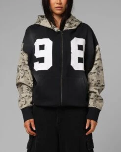 Loiter Cosmos Zip Hoodie Black/Camo