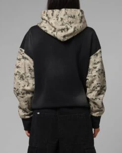 Loiter Cosmos Zip Hoodie Black/Camo 10 Loiter Cosmos Zip Hoodie Black/Camo -Culture Kings Shop 02054165 YB031 womens 0030