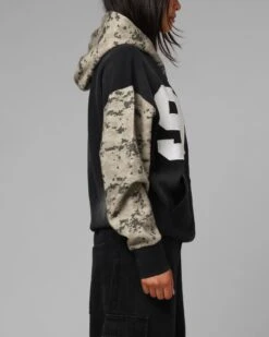 Loiter Cosmos Zip Hoodie Black/Camo 11 Loiter Cosmos Zip Hoodie Black/Camo -Culture Kings Shop 02054165 YB031 womens 0040