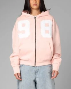 Loiter Cosmos Zip Hoodie Pink