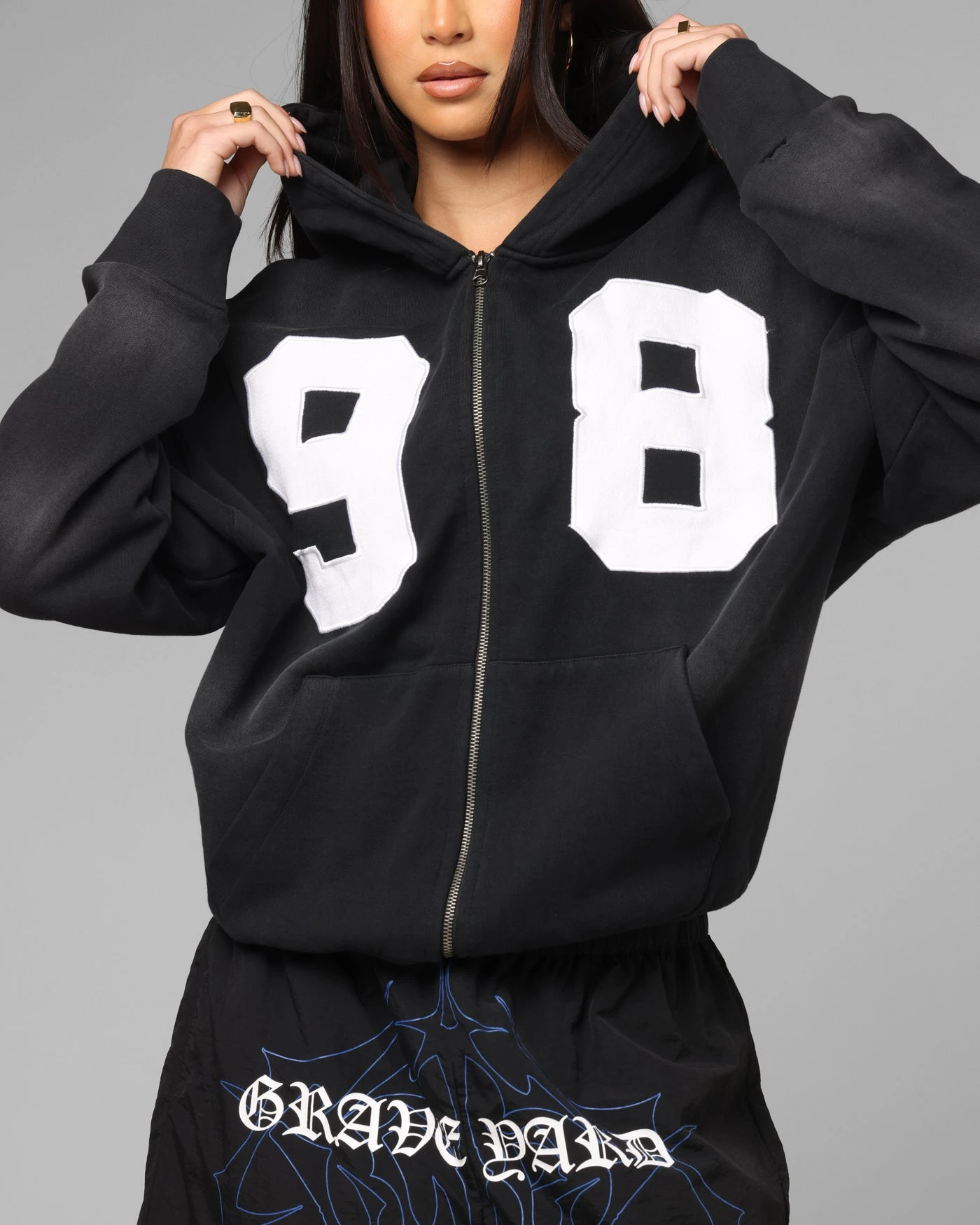 Loiter Cosmos Hoodie Washed Black 8 Loiter Cosmos Hoodie Washed Black - Image 6