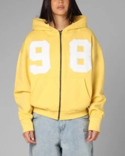 Loiter Cosmos Zip Hoodie Yellow