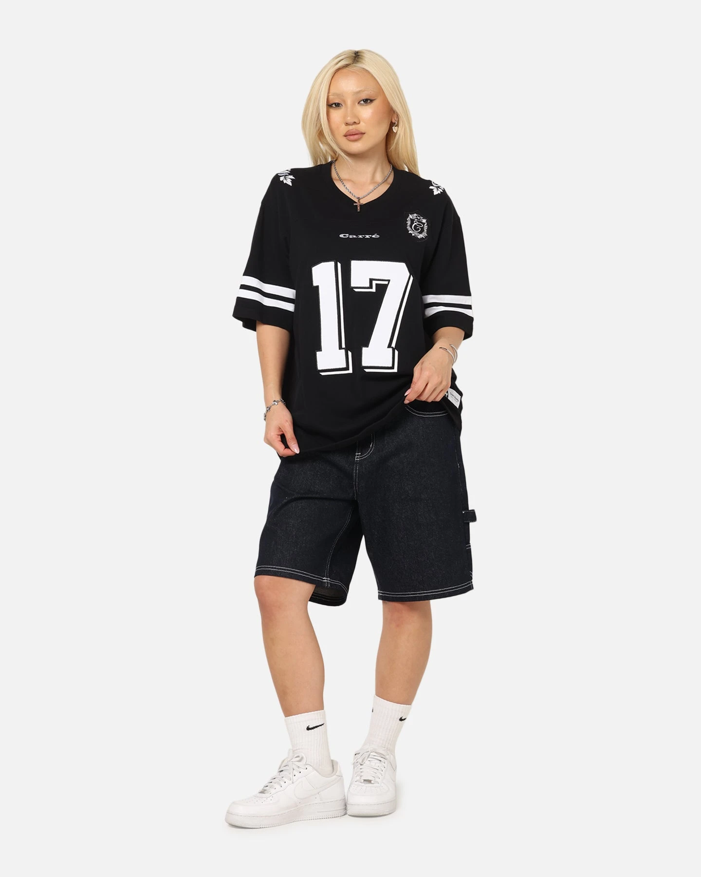 Carre Rose Bowl Football T-Shirt Black/White 5 Carre Rose Bowl Football T-Shirt Black/White - Image 3