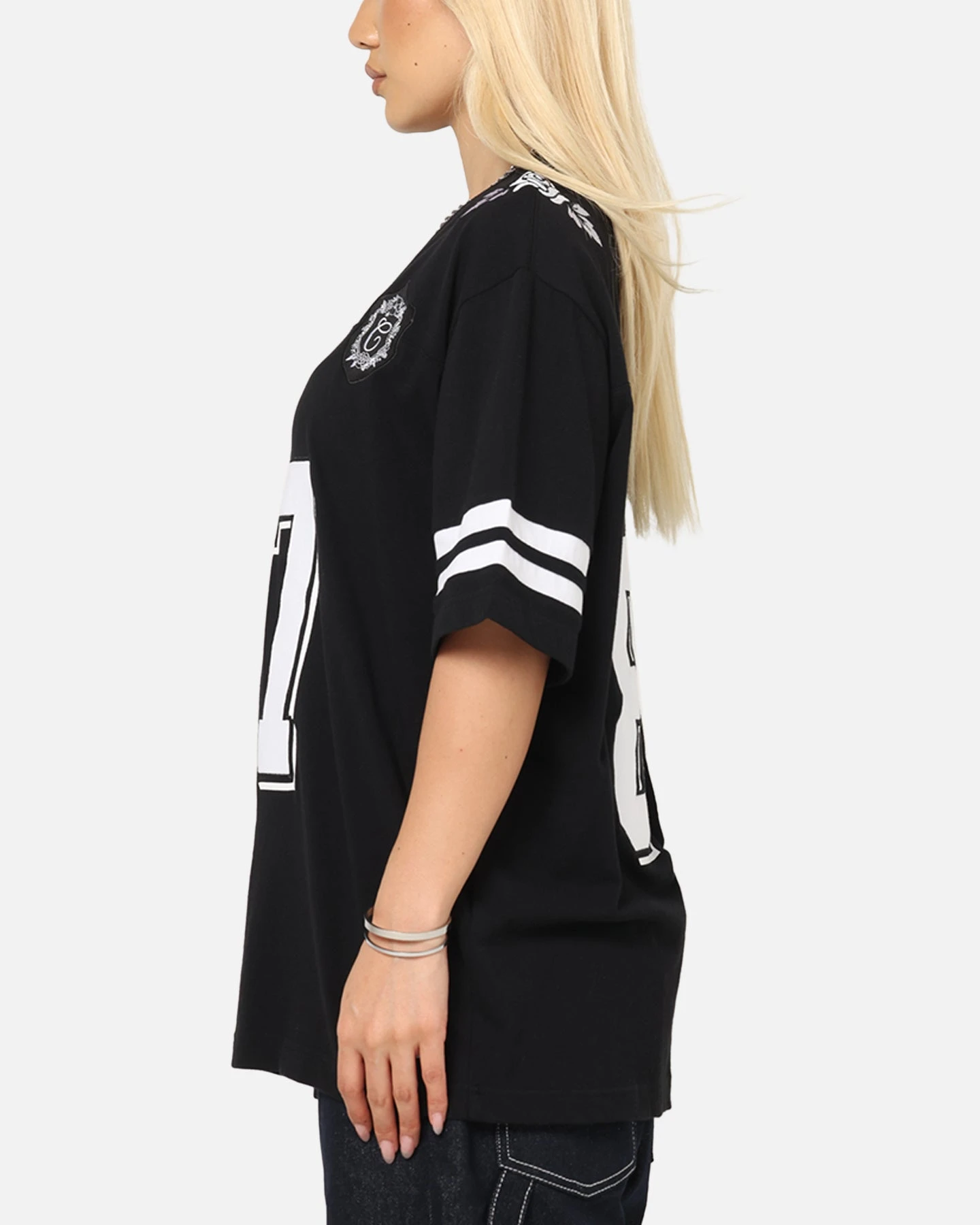 Carre Rose Bowl Football T-Shirt Black/White 8 Carre Rose Bowl Football T-Shirt Black/White - Image 6