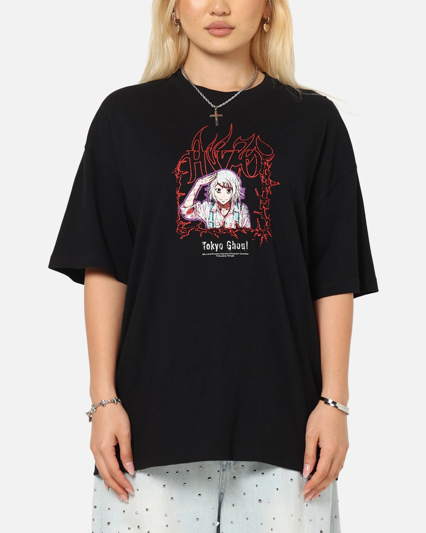 73 Studio X Tokyo Ghoul Juzo Vintage T-Shirt Black 4 73 Studio X Tokyo Ghoul Juzo Vintage T-Shirt Black - Image 2