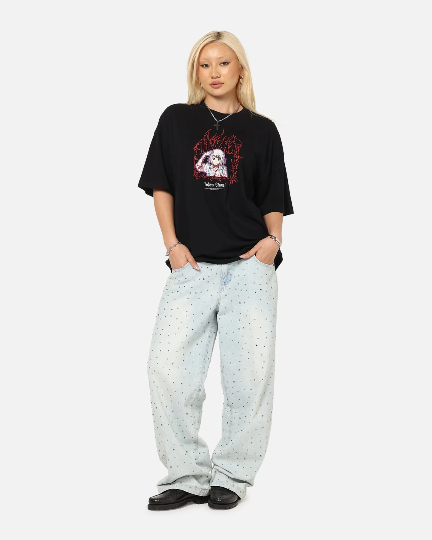 73 Studio X Tokyo Ghoul Juzo Vintage T-Shirt Black 6 73 Studio X Tokyo Ghoul Juzo Vintage T-Shirt Black - Image 4