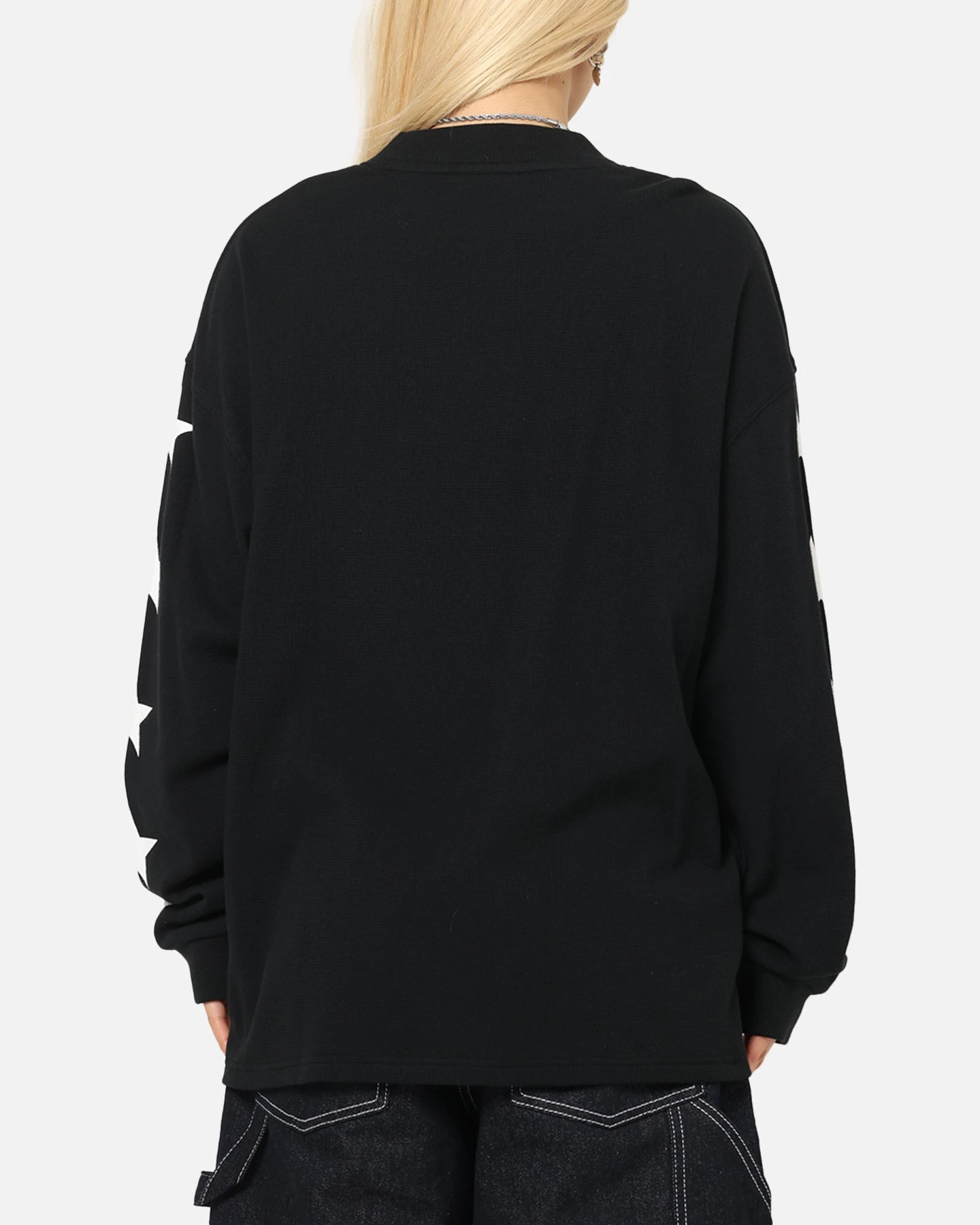Carre Waffle Workwear Long Sleeve T-Shirt Black 5 Carre Waffle Workwear Long Sleeve T-Shirt Black - Image 3
