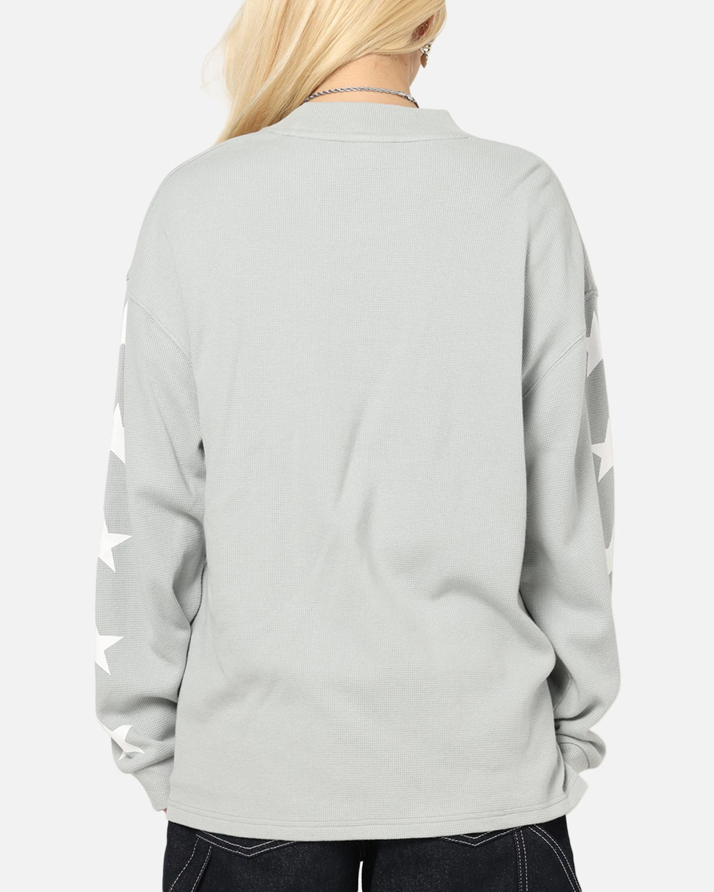 Carre Waffle Workwear Long Sleeve T-Shirt Grey 5 Carre Waffle Workwear Long Sleeve T-Shirt Grey - Image 3