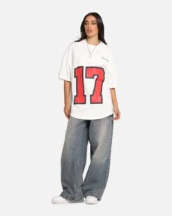 Carre Hitta Grid Iron T-Shirt Off White/Red -Culture Kings Shop 02054174 YO242 womens 0030