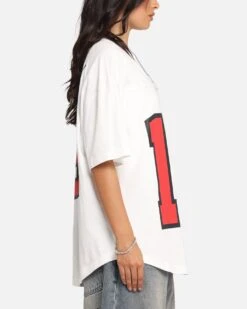 Carre Hitta Grid Iron T-Shirt Off White/Red -Culture Kings Shop 02054174 YO242 womens 0050