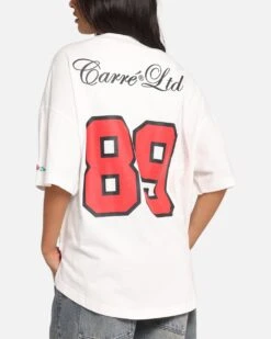 Carre Hitta Grid Iron T-Shirt Off White/Red -Culture Kings Shop 02054174 YO242 womens 0080