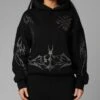 Loiter Opaque Rhinestone Premium Hoodie Black 2 Loiter Opaque Rhinestone Premium Hoodie Black -Culture Kings Shop 02054176 YB001 womens 0010