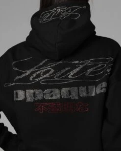 Loiter Opaque Rhinestone Premium Hoodie Black -Culture Kings Shop 02054176 YB001 womens 0070