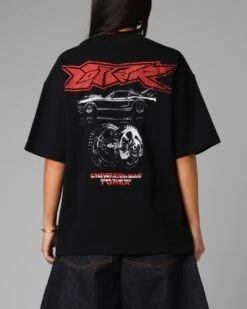 Loiter Death Race Vintage T-Shirt Black