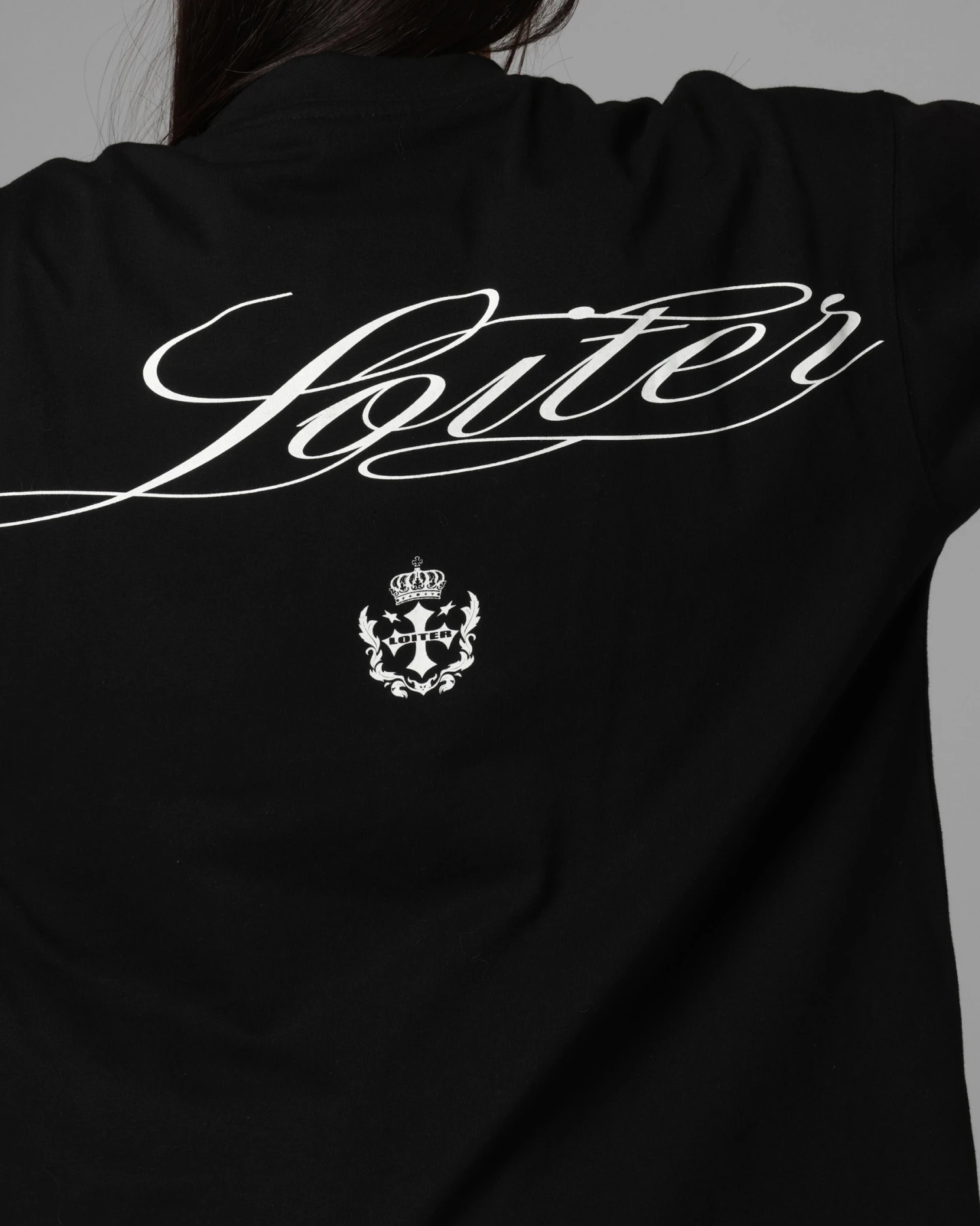 Loiter Drop Out Vintage T-Shirt Black 10 Loiter Drop Out Vintage T-Shirt Black - Image 8