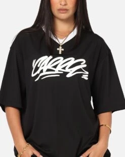 Carre Graffiti Jersey T-Shirt Black -Culture Kings Shop 02054190 YB001 womens 0060
