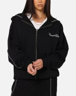 Carre Script Hoodie Black -Culture Kings Shop 02054212 YB001 womens 0080
