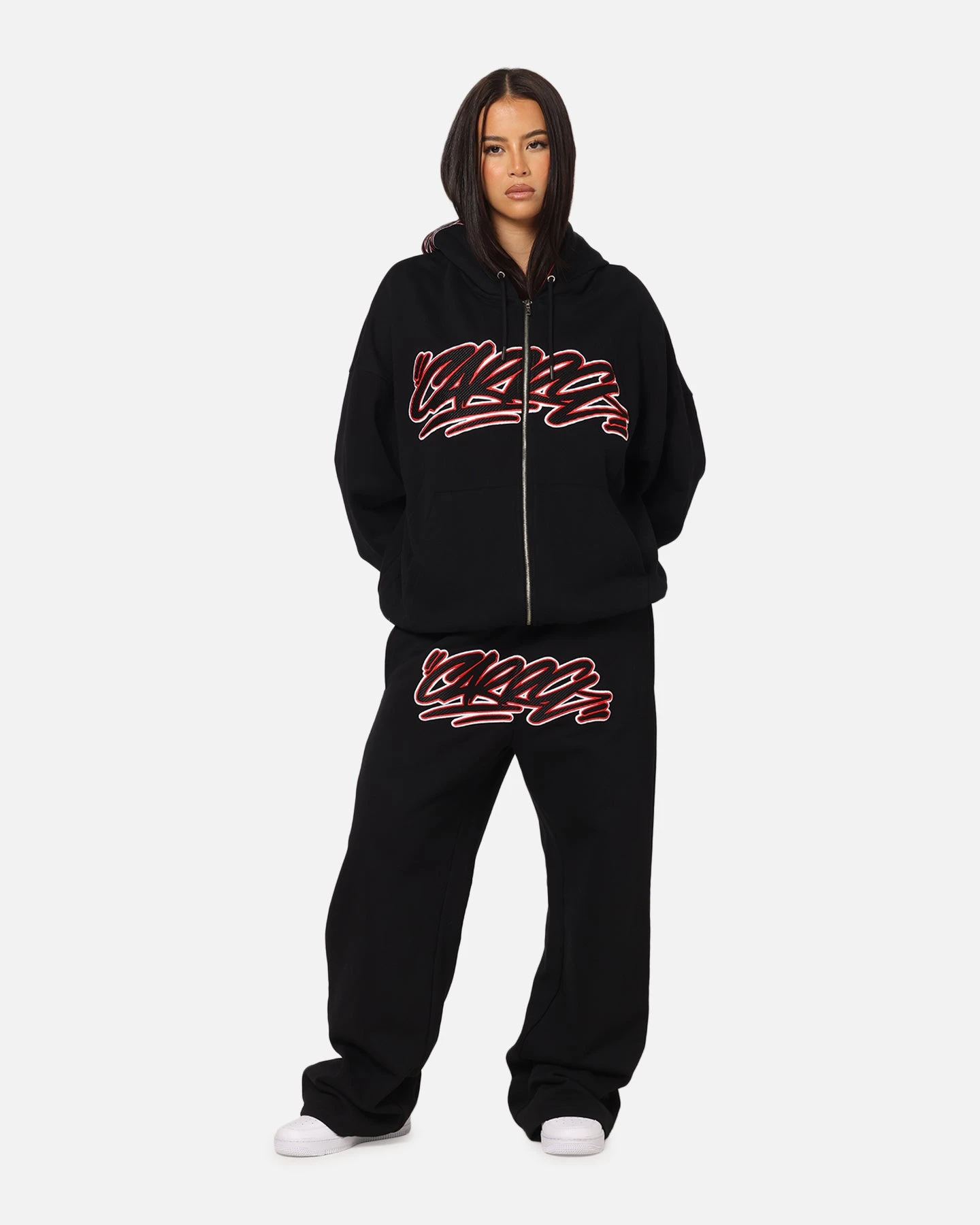 Carre Terrace Zip Hoodie Black 4 Carre Terrace Zip Hoodie Black - Image 2