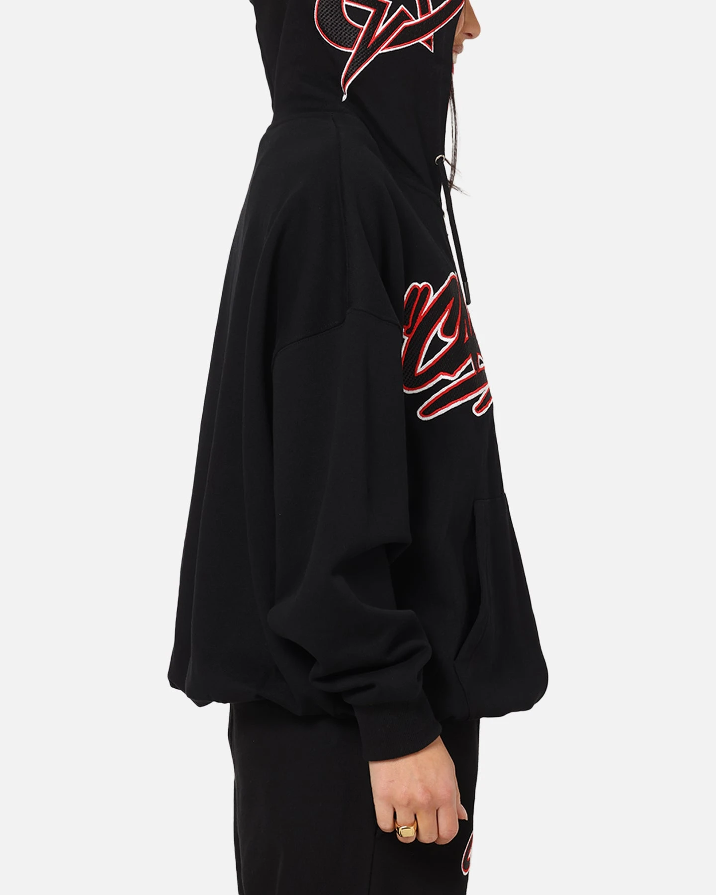 Carre Terrace Zip Hoodie Black 6 Carre Terrace Zip Hoodie Black - Image 4