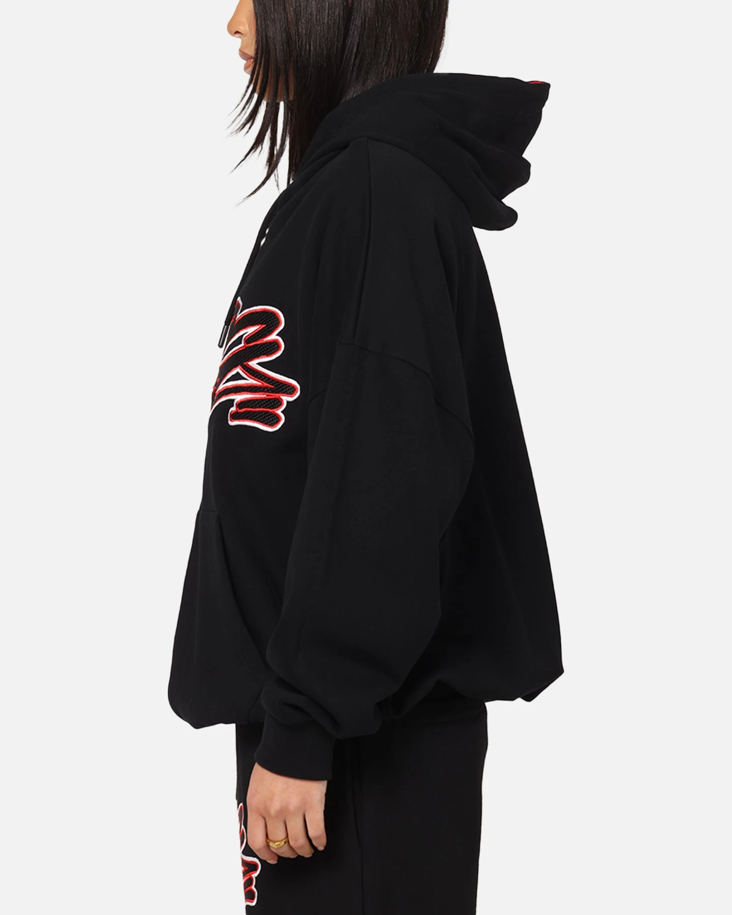 Carre Terrace Zip Hoodie Black 7 Carre Terrace Zip Hoodie Black - Image 5